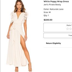 White Poppy wrap dress